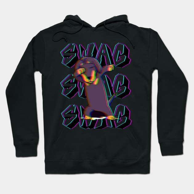 Dog swag Hoodie by Qibar Design